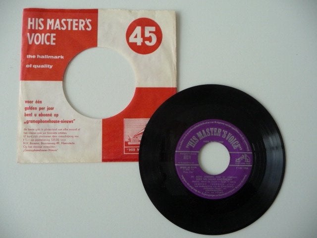 single JOHNNY JORDAAN - GEEF MIJ MAAR AMSTERDAM -HMV REC. 19, Gebruikt, 7 inch, Ophalen of Verzenden, Nederlandstalig