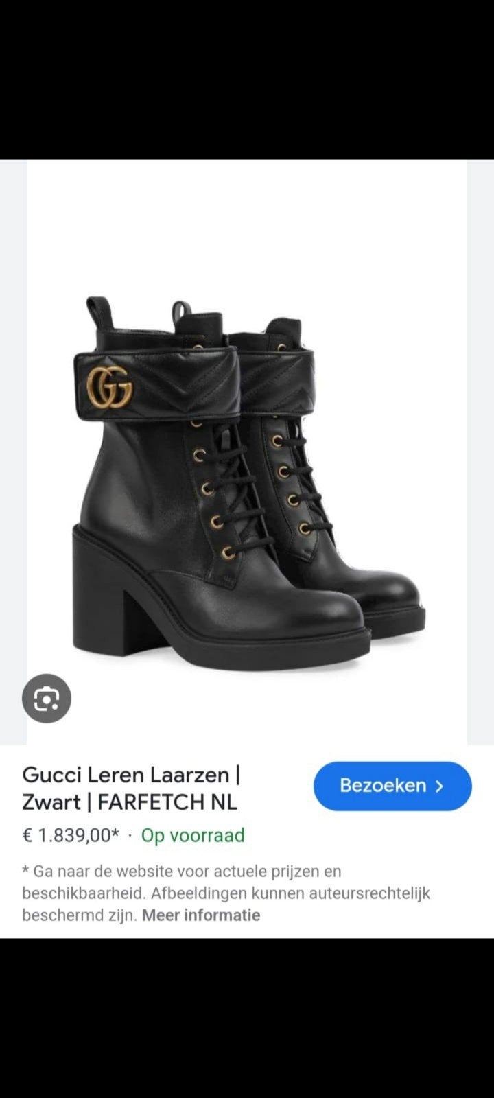 Gucci GG Marmont Leren Laarzen - Maat 39.5, Zwart, Lage of Enkellaarzen, Ophalen of Verzenden, Gucci