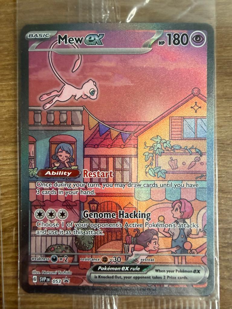 Mew ex promo kaart (SVP 053) - Pokémon TCG, Hobby en Vrije tijd, Verzamelkaartspellen | Pokémon, Ophalen of Verzenden, Zo goed als nieuw