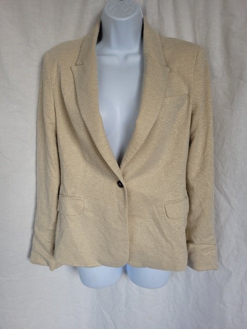 Prachtig jasje beige-goud mt M merk Zara, Maat 38/40 (M), ., Beige, Ophalen of Verzenden