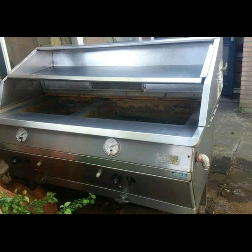 Te koop: 2pans frituuroven, Ophalen, Gebruikt, Fornuis, Frituur en Grillen