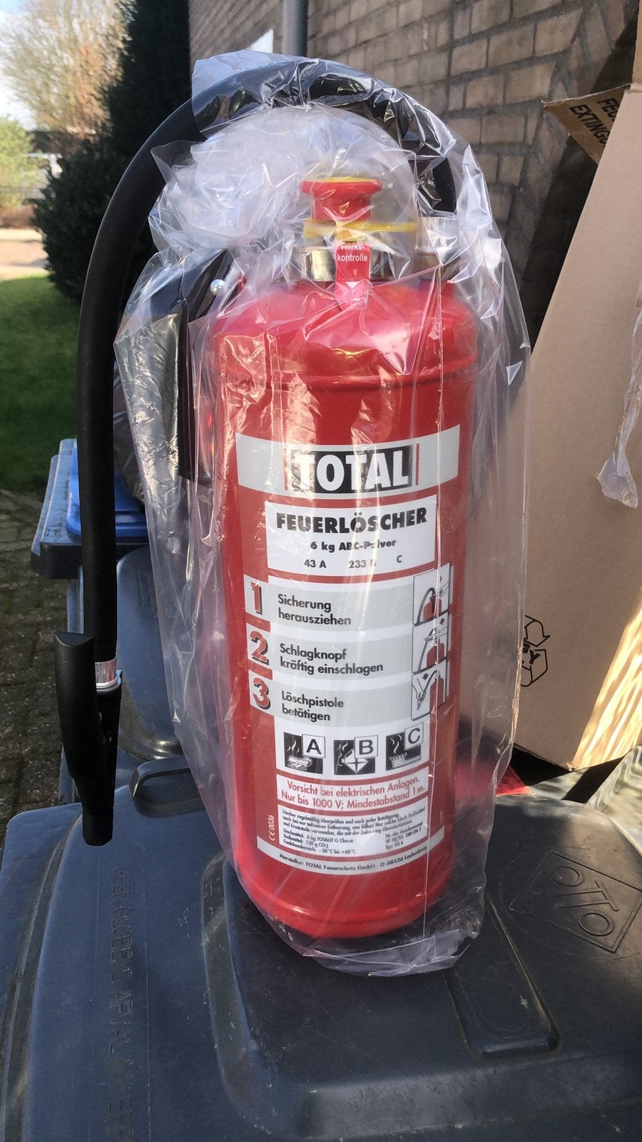 Brand blussers, Ophalen, Nieuw