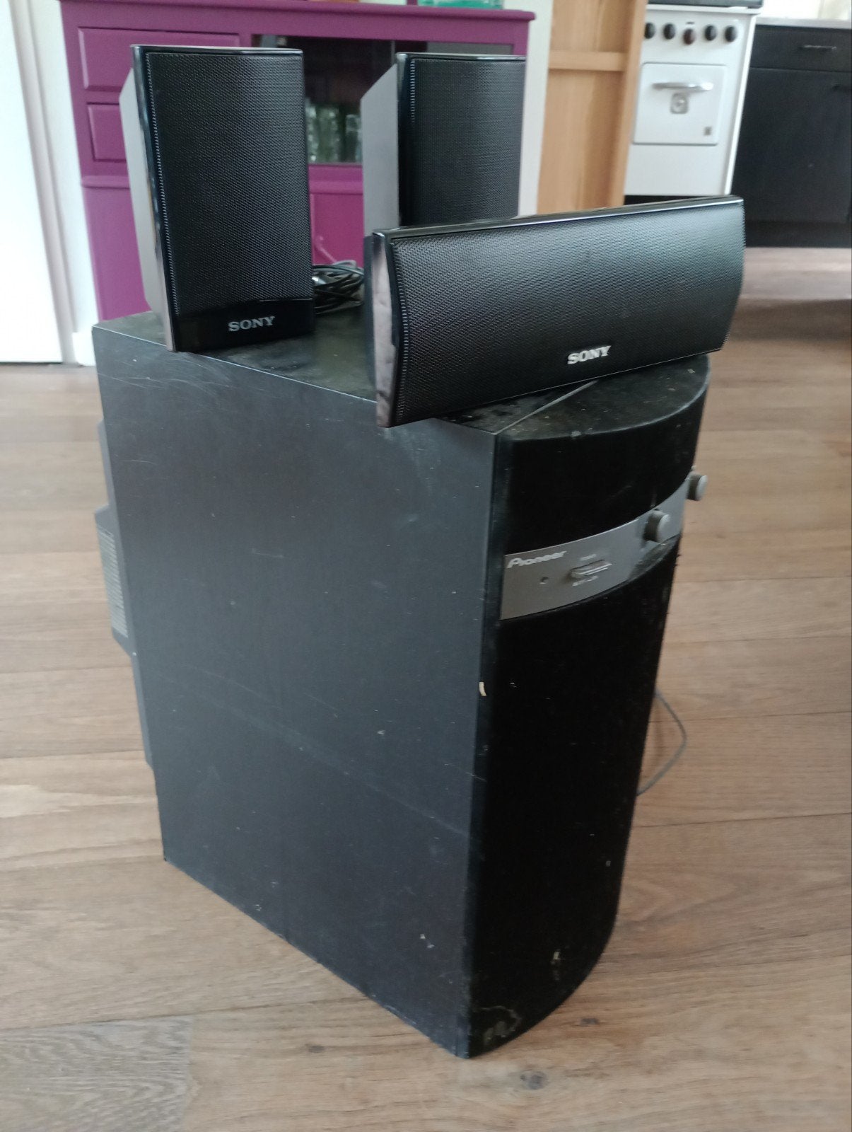Set speakers, Ophalen, Front, Rear of Stereo speakers, Sony