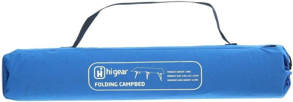 Hi-Gear Opvouwbaar Campingbed / Vouwbed (Stalen Frame), Ophalen, Zo goed als nieuw, Campingmeubel-accessoire