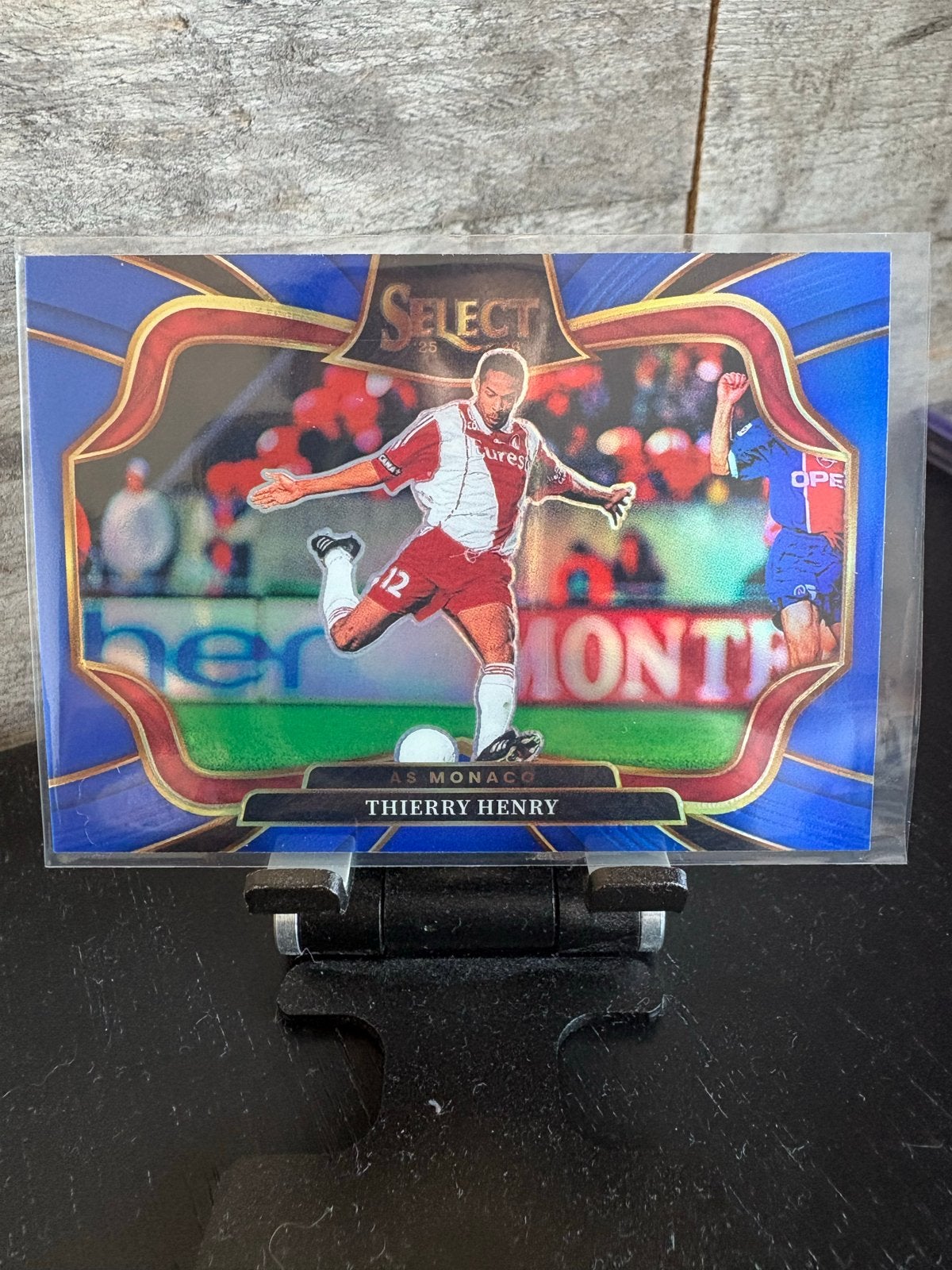 Thierry Henry AS Monaco Panini Select Voetbalkaart, Verzenden, Zo goed als nieuw, Buitenlandse clubs, Spelerskaart