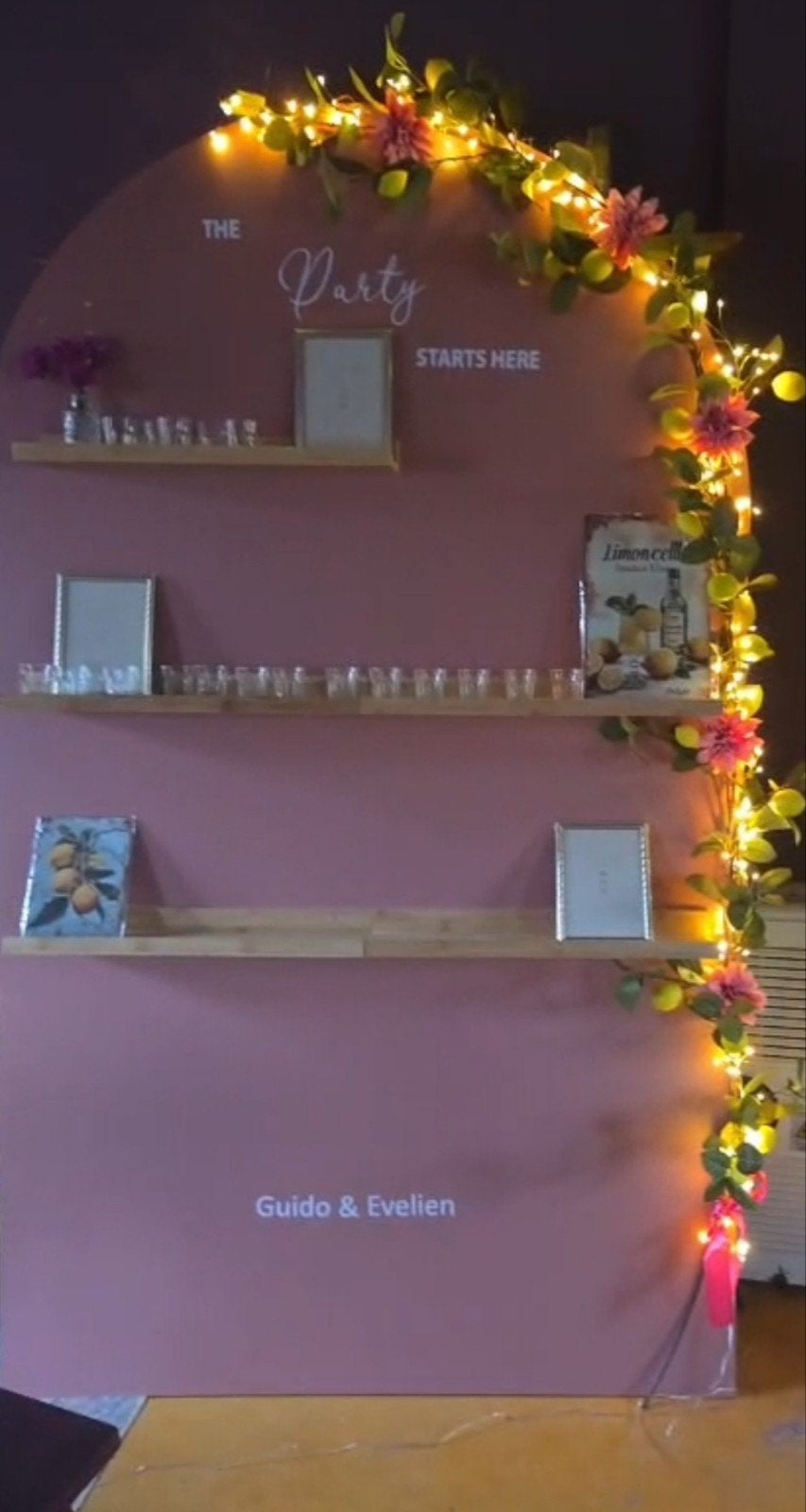 Shotjes Wall - Leuk voor op een bruiloft of feest!, Ophalen, Versiering, Geboorte of Huwelijk