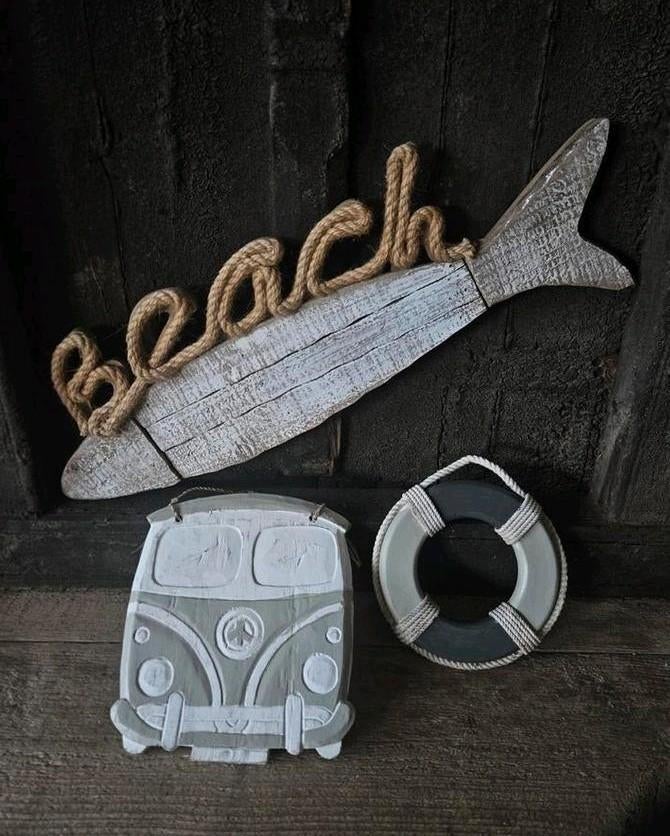 Ibiza Style Decoratie Set: Beach, Busje & Reddingsboei, Ophalen