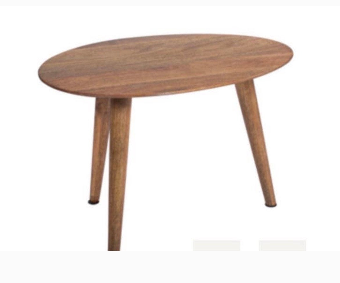 Kumara  bijzettafeltje, Minder dan 55 cm, Rond, Zo goed als nieuw, Hout