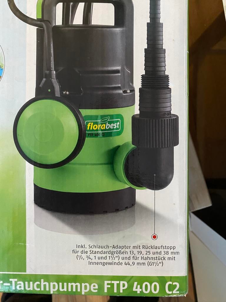 Dompelpomp Florabest FTP 400 C2, Ophalen of Verzenden, Zo goed als nieuw