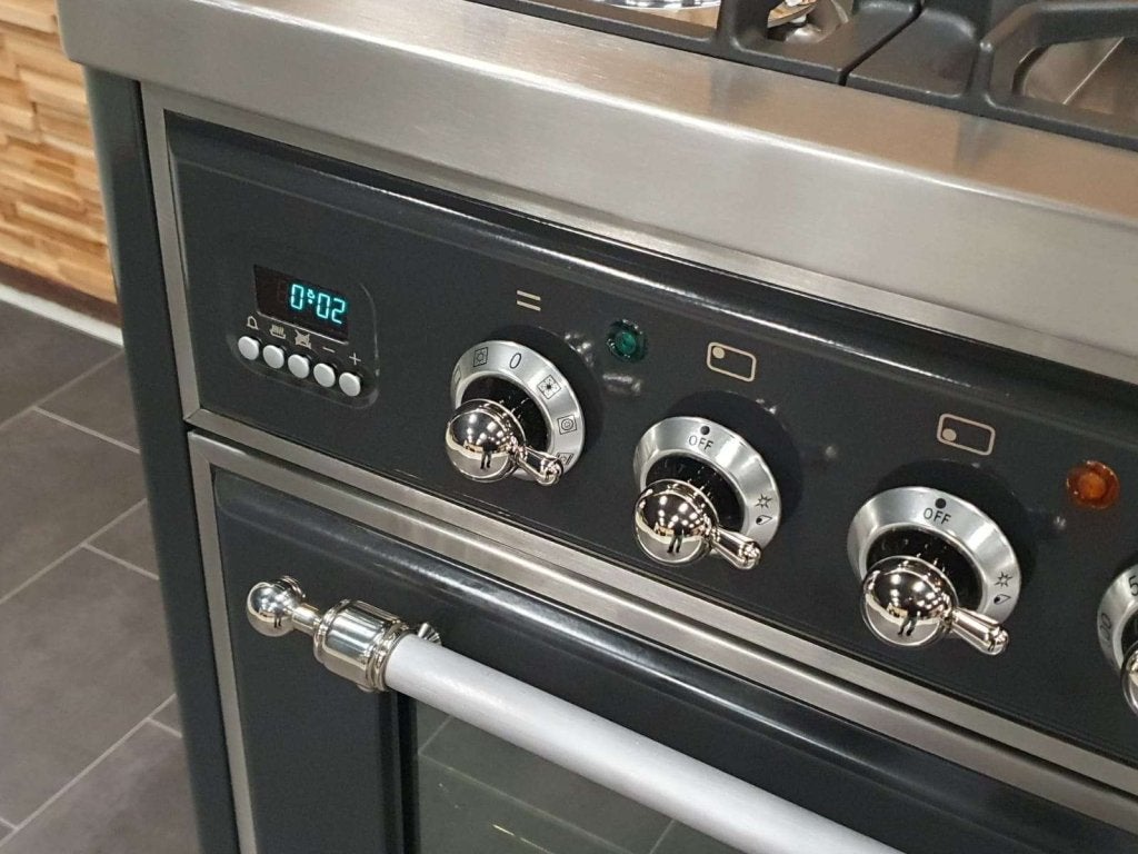 Luxe Boretti Majestic Fornuis 120cm antraciet & rvs 7 pits, Niet ingevuld, 60 cm of meer, Niet ingevuld, Ophalen of Verzenden