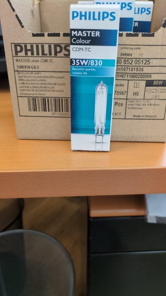 Voordeelpak 7x Philips MASTERColour G8.5 CDM-TC 35W - 830, Nieuw, Overige fittingen, Ophalen of Verzenden, Glas