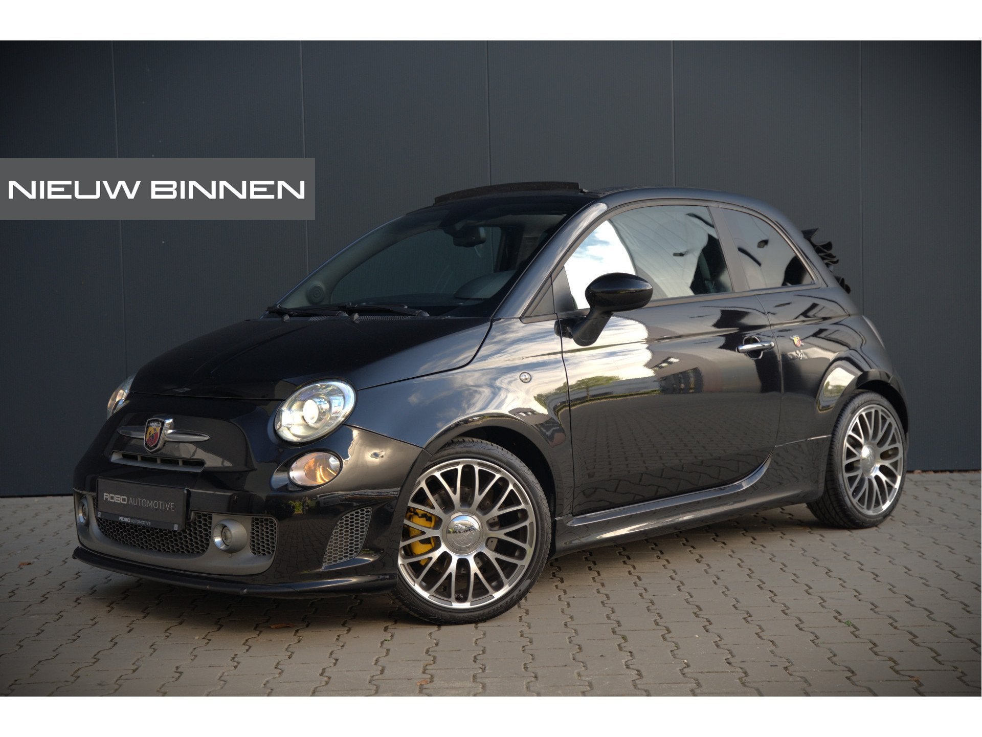 Fiat 500C 1.4 T-Jet Abarth 595 Turismo | Stoelverwarming | P, Auto's, Voorwielaandrijving, Euro 5, 15 km/l, Zwart
