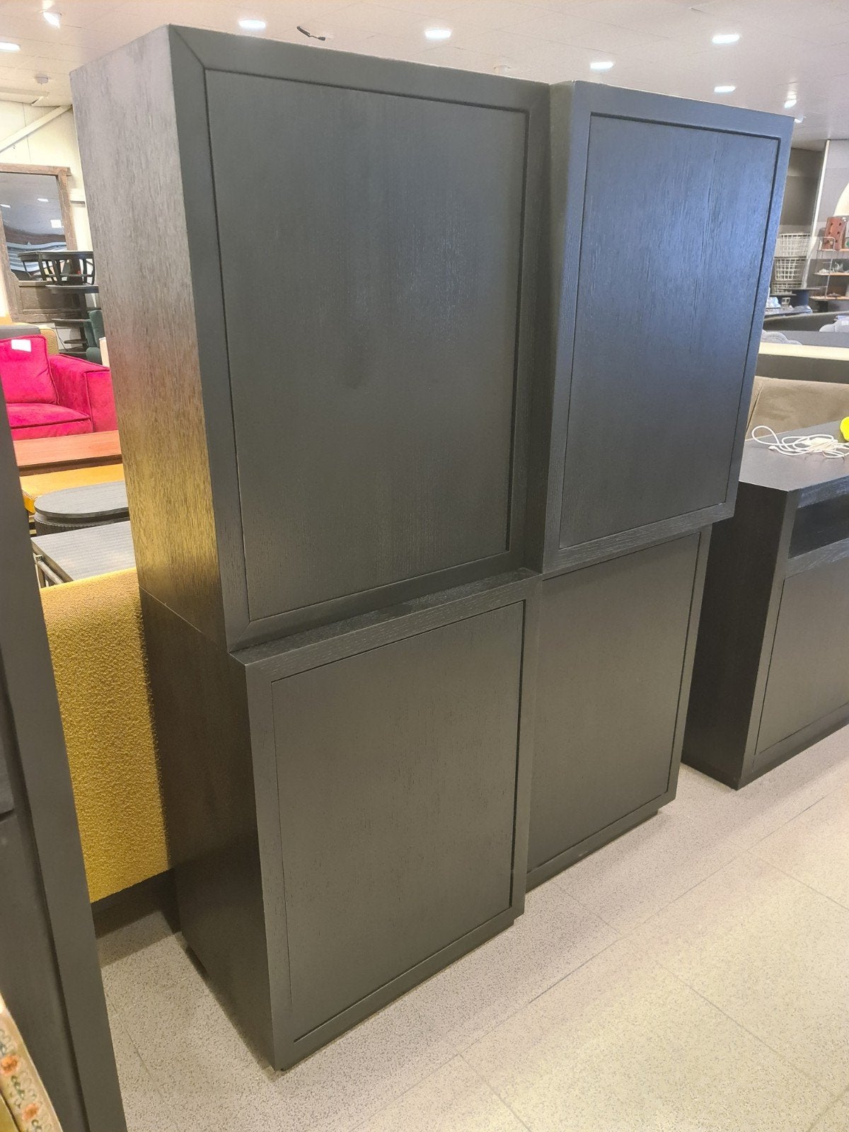nieuwe Richmond Tetrad vakkenkast 160x120x40cm zwart eiken, Ophalen, Hout, Zwart, .