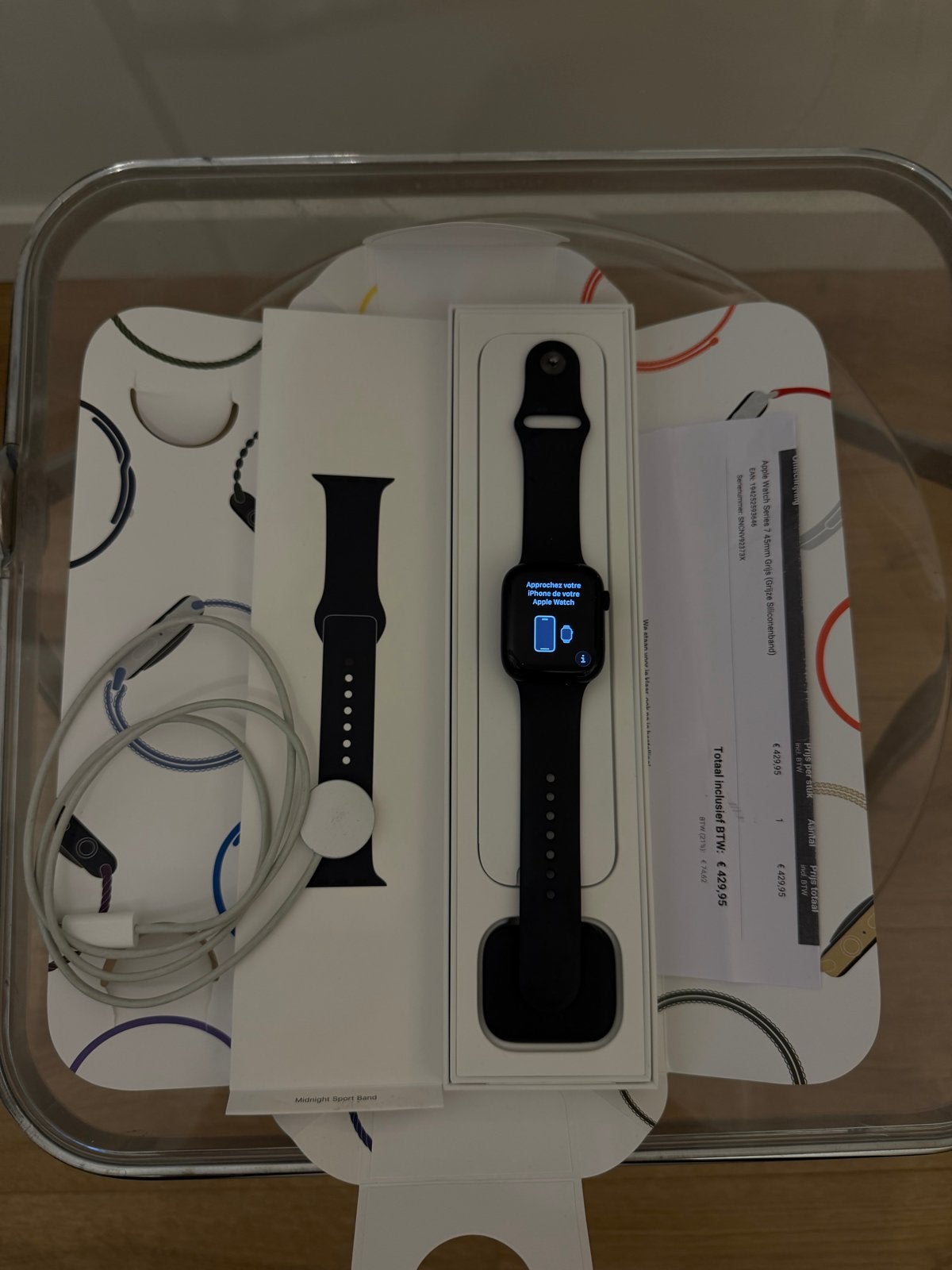 Apple Watch Series 7 Zwart, Ophalen, Afstand, Zwart, IOS