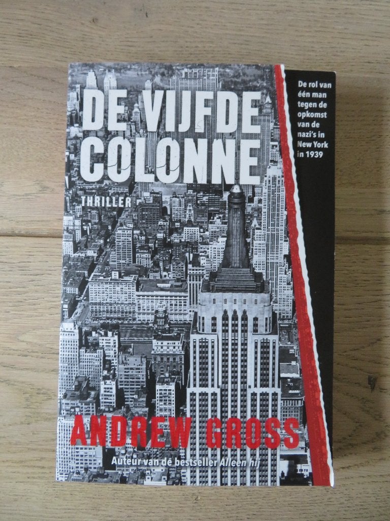 De vijfde colonne- Andrew Gross, Ophalen of Verzenden, Zo goed als nieuw, Europa overig