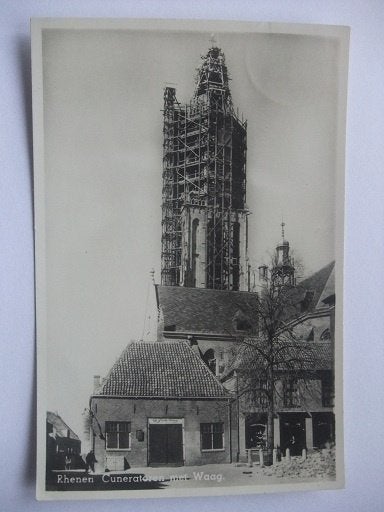 Q24 Rhenen - Cuneratoren in de steigers, Verzenden, 1940 tot 1960, Gelopen, Utrecht