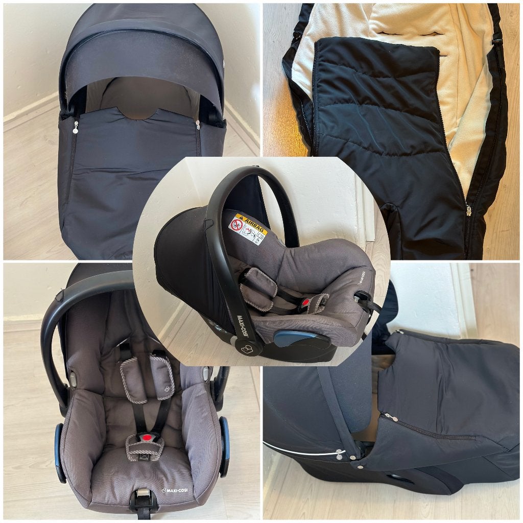 Stokke kinderwagen met autostoeltje en reiswieg, Kinderen en Baby's, Kinderwagens en Combinaties, Overige merken, Gebruikt, Met autostoeltje