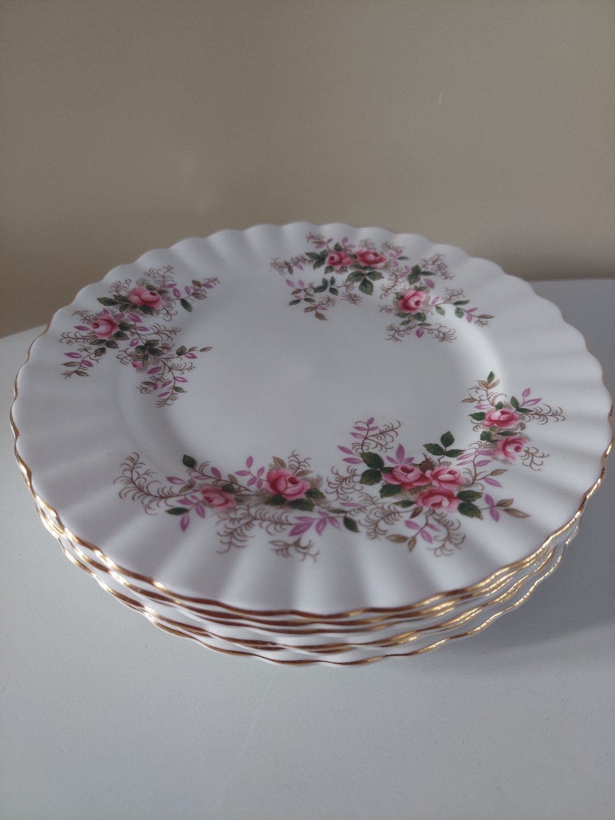 Royal Albert Lavender Rose 6 gebaksbordjes, Ophalen of Verzenden