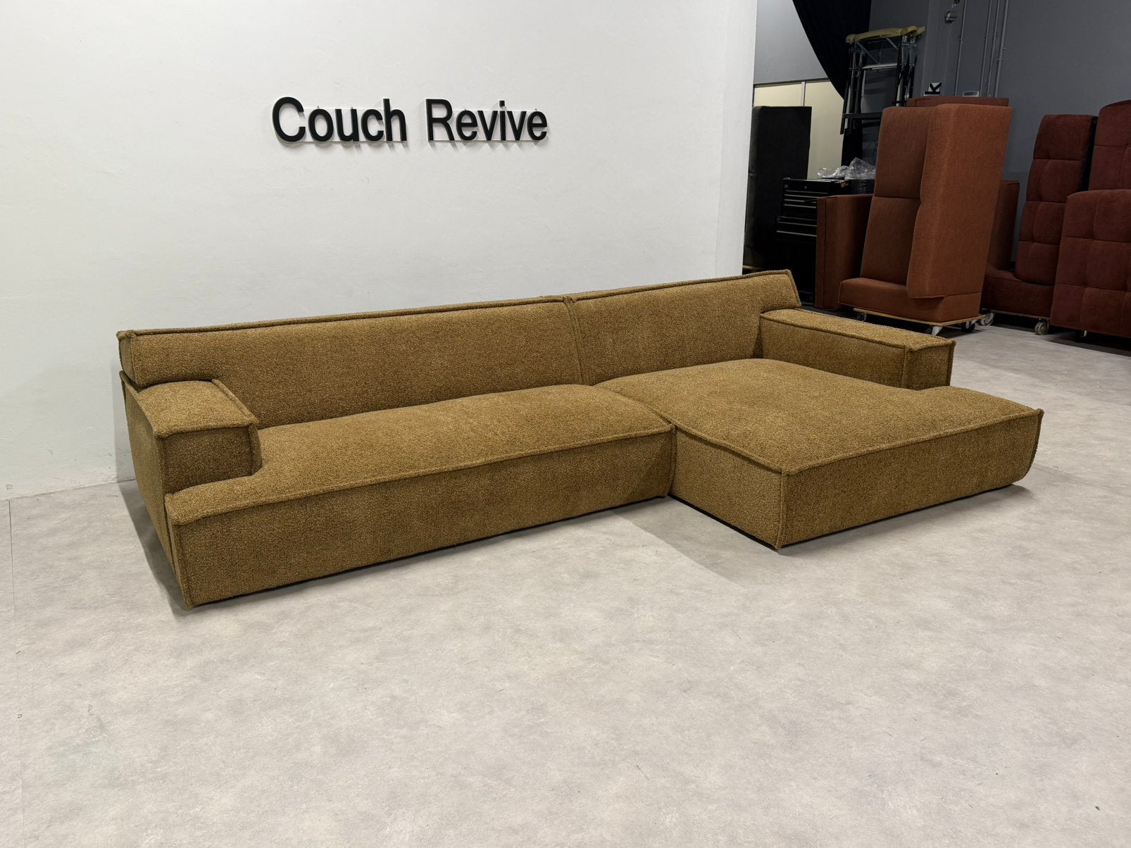 Beige Hoekbank 335 x 180 | GRATIS LEVERING, Huis en Inrichting, Banken | Bankstellen, -, Verzenden, -, Zo goed als nieuw