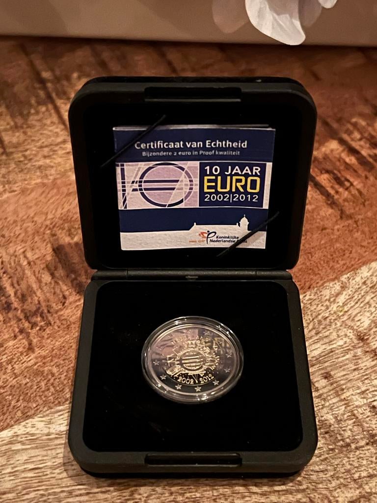 2 Euro Herdenkingsmunt 10 Jaar Euro 2002-2012, Postzegels en Munten, Ophalen of Verzenden, Overige landen, 2 euro, Losse munt