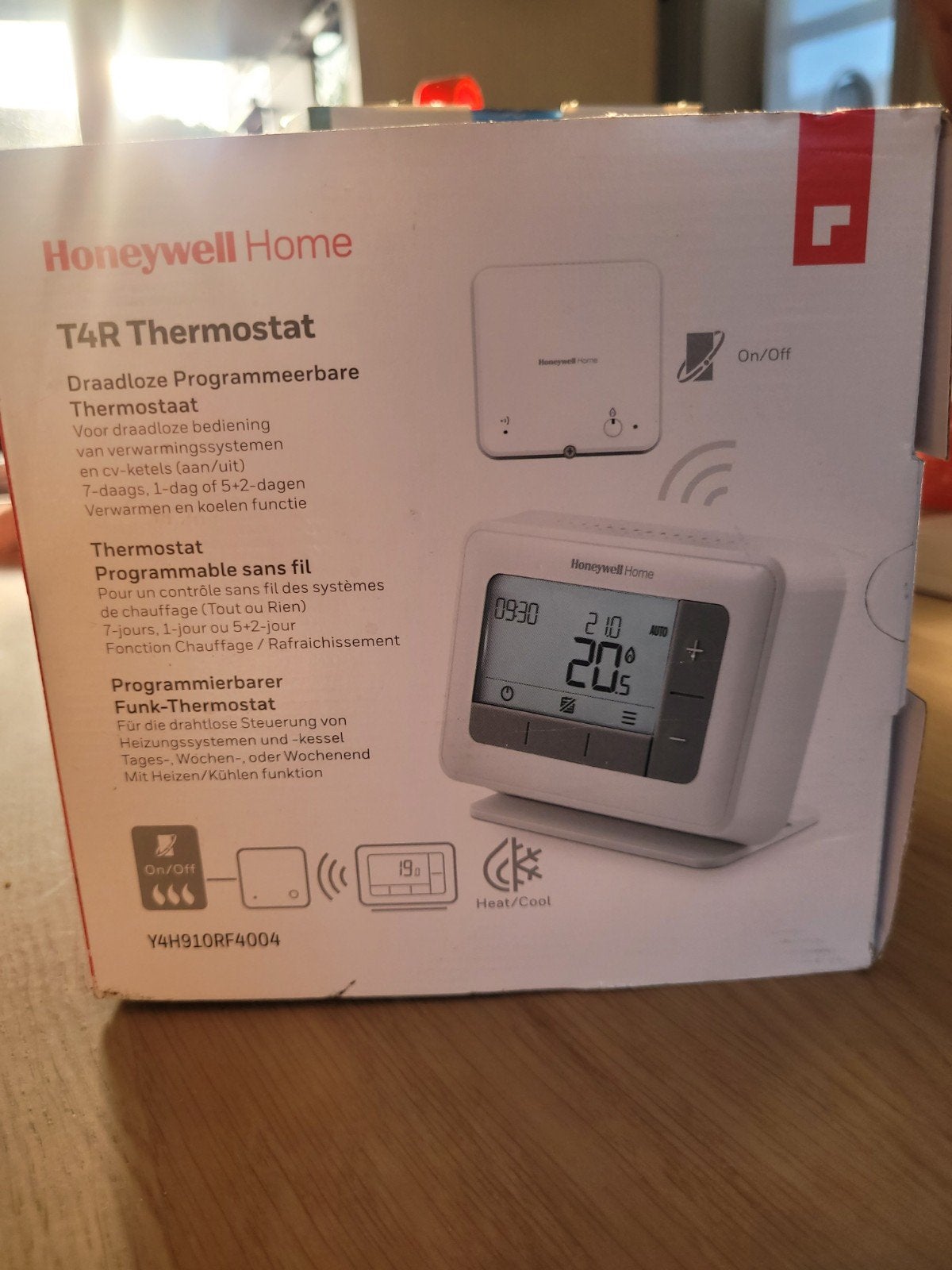 Honeywell Home T4R Draadloze Programmeerbare Thermostaat, Ophalen of Verzenden, Slimme thermostaat, Nieuw