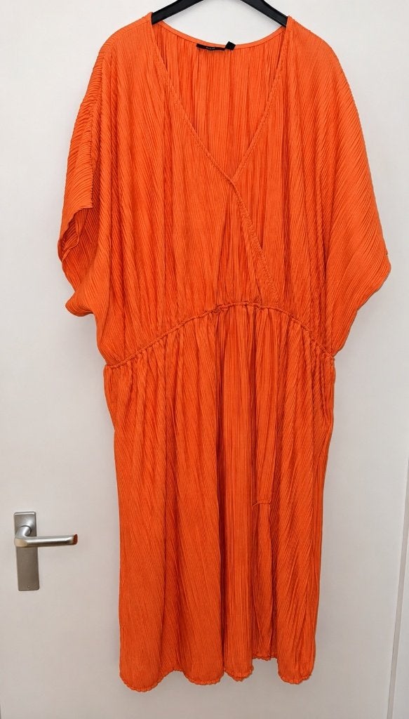 Jurk jurkje Koningsdag 54 56 3xl oranje EK wk, Kleding | Dames, Grote Maten, Verzenden, Zo goed als nieuw, Oranje, Jurk