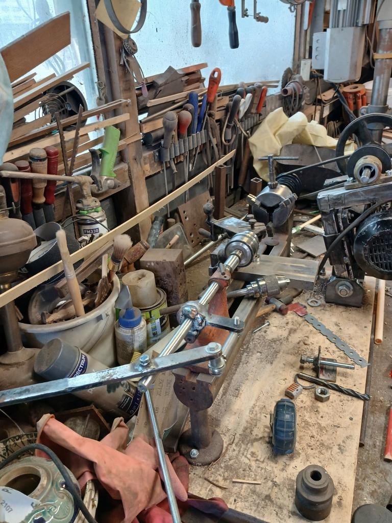 Tekoop klijn draaibank metaal en hauwt, Ophalen of Verzenden