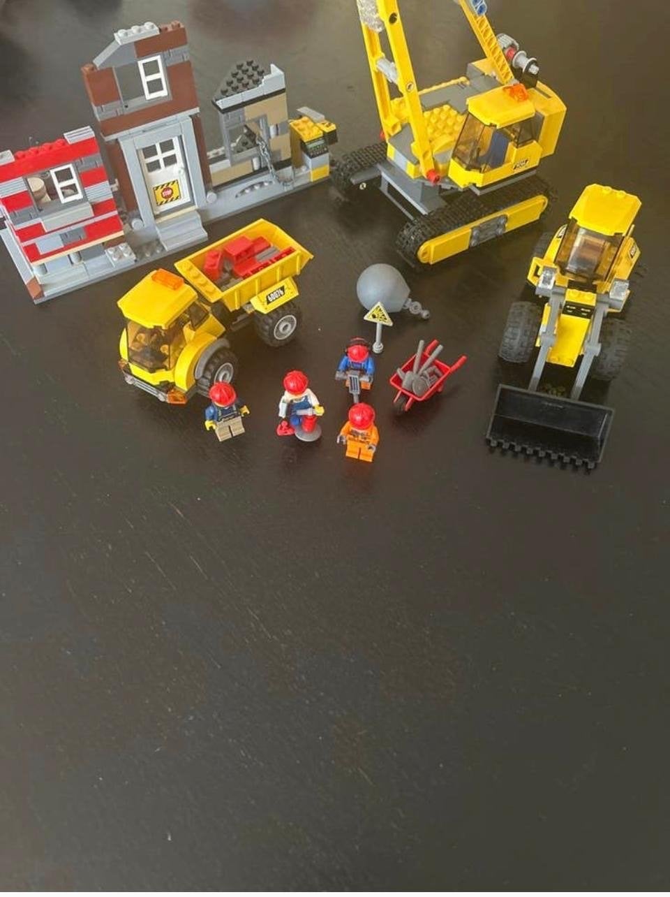 Lego City 60076 Bouwplaats Set met Voertuigen en Figuren, City, Lego, Ophalen of Verzenden, Zo goed als nieuw