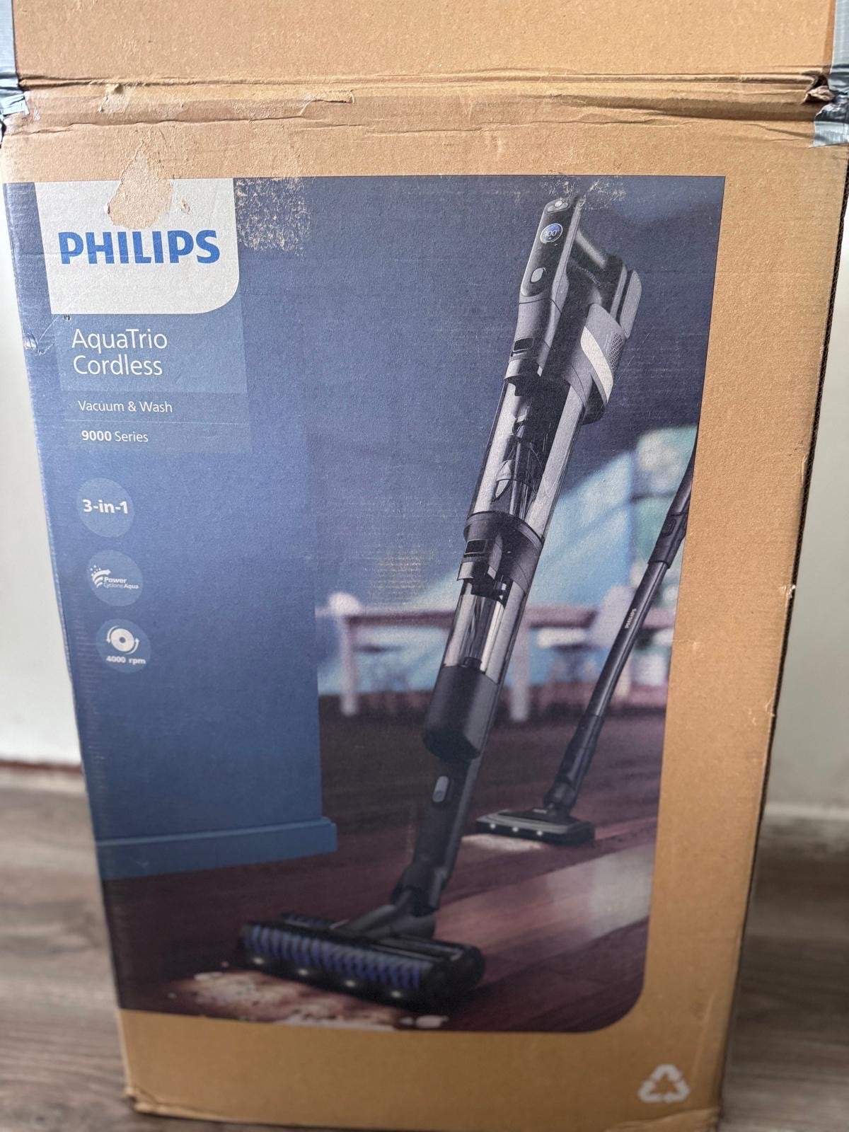 Philips AquaTrio Cordless 9000 Series 3-in-1 Stofzuiger, Philips, Ophalen of Verzenden, Reservoir, Steelstofzuiger