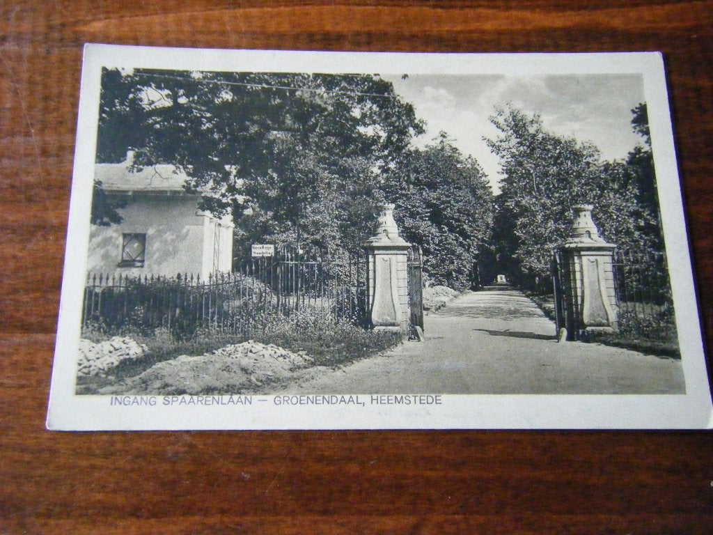 T41 - Heemstede - Ingang Groenendaal - 1923 - Mooi/Oud, Ophalen of Verzenden, 1920 tot 1940, Noord-Holland