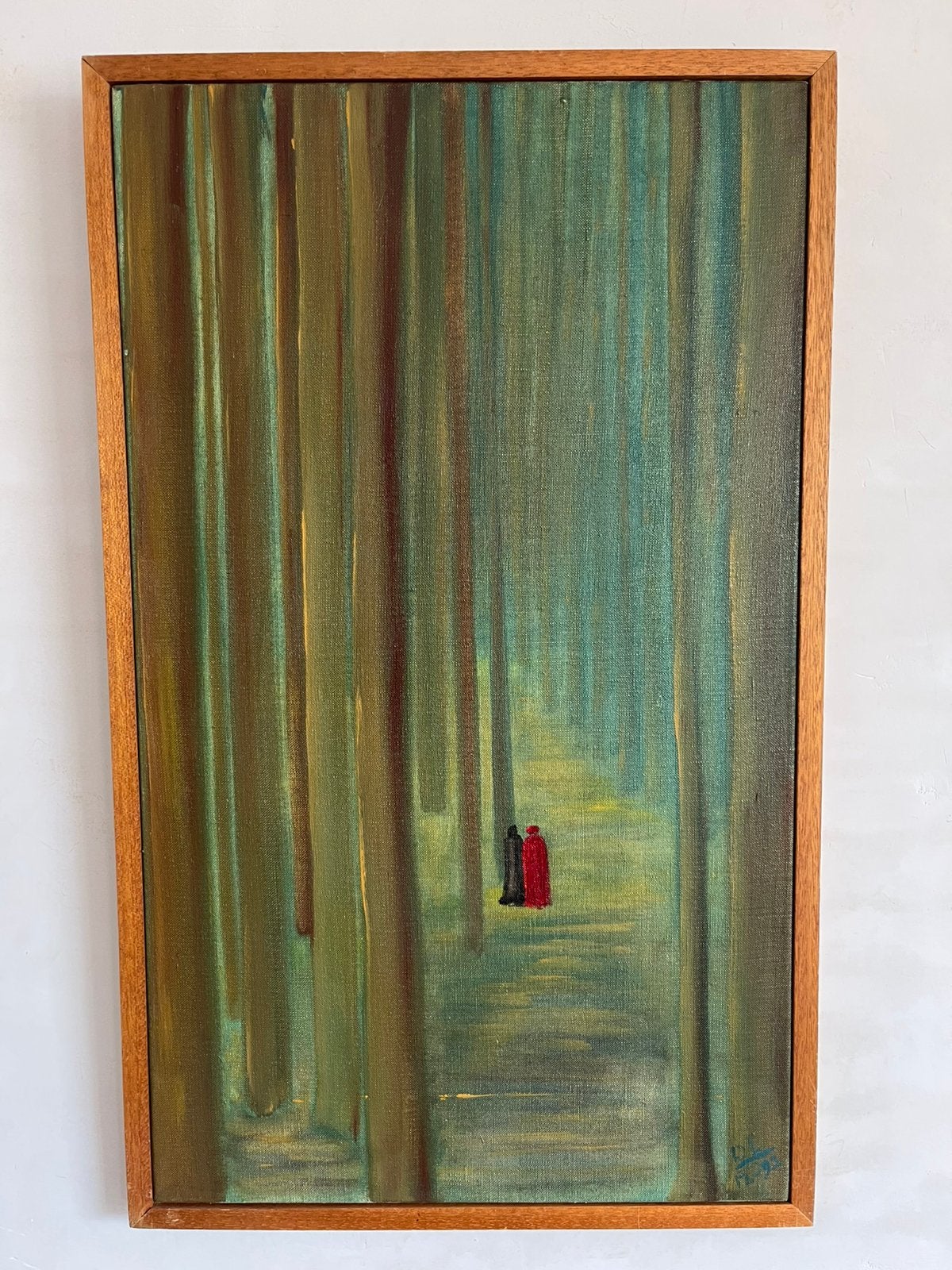 Prachtig “ mystiek” schilderij olieverf op doek, Antiek en Kunst, Ophalen of Verzenden