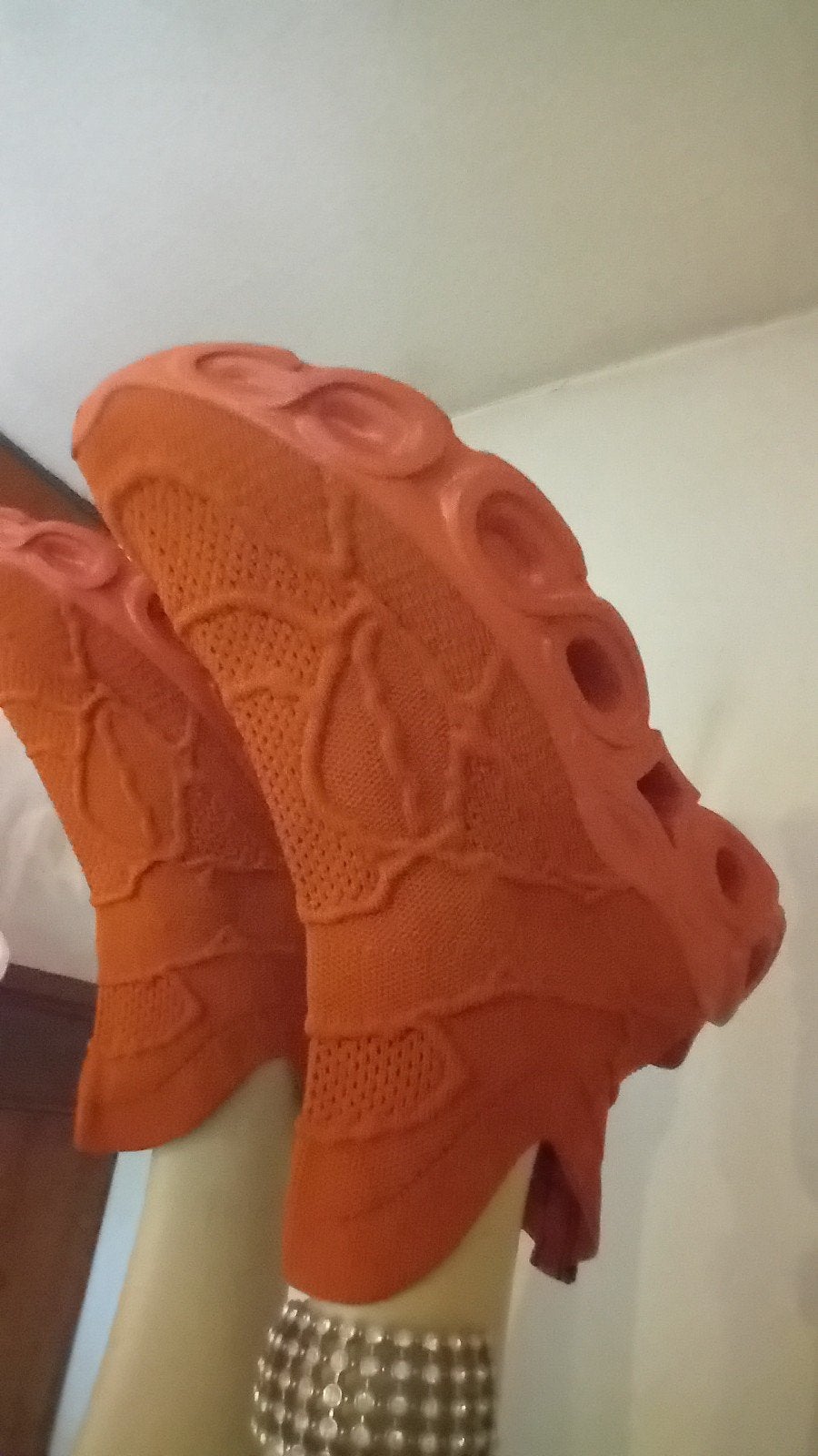 Oranje sneakers met uniek zoolontwerp, Overige kleuren, Onbekend, Verzenden, Nieuw