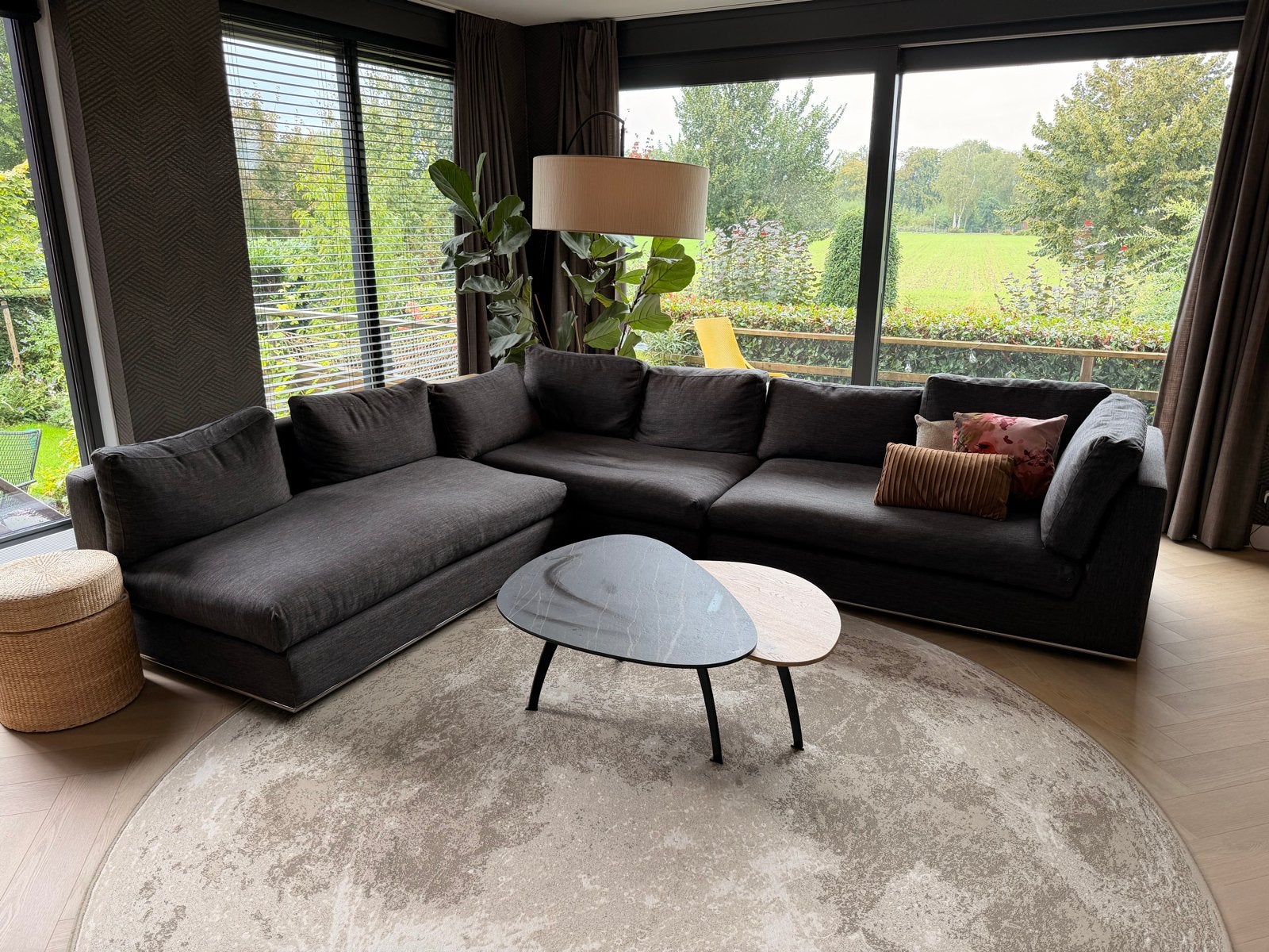 Moderne Hoekbank - 3.0x2.6m, Ophalen, Gebruikt, Hoekbank, 300 cm of meer