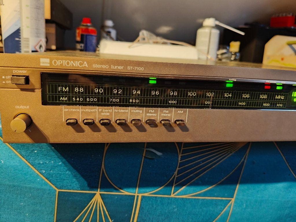Sharp Optonica ST-7100 Tuner FM/AM, Ophalen of Verzenden, Gebruikt, Analoog