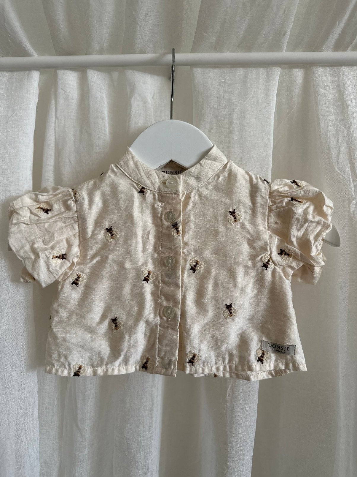 Donsje Ezrah blouse maat 3-6 maanden, Kinderen en Baby's, Babykleding | Maat 68, Ophalen of Verzenden, Zo goed als nieuw, Overhemdje of Bloesje