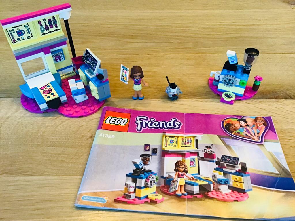 LEGO friends 41329, Olivia’s luxe slaapkamer, compleet, ZGAN, Lego, Friends, Ophalen of Verzenden, Complete set