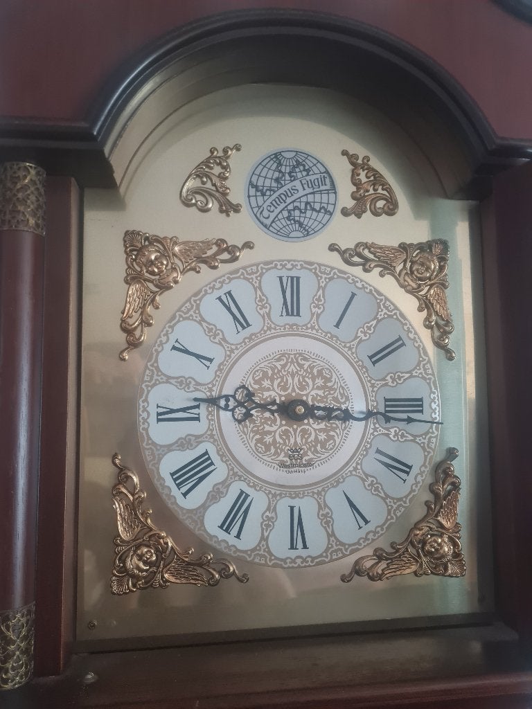 Tempus fugit wandklok staand, Antiek en Kunst, Antiek | Klokken, Ophalen of Verzenden