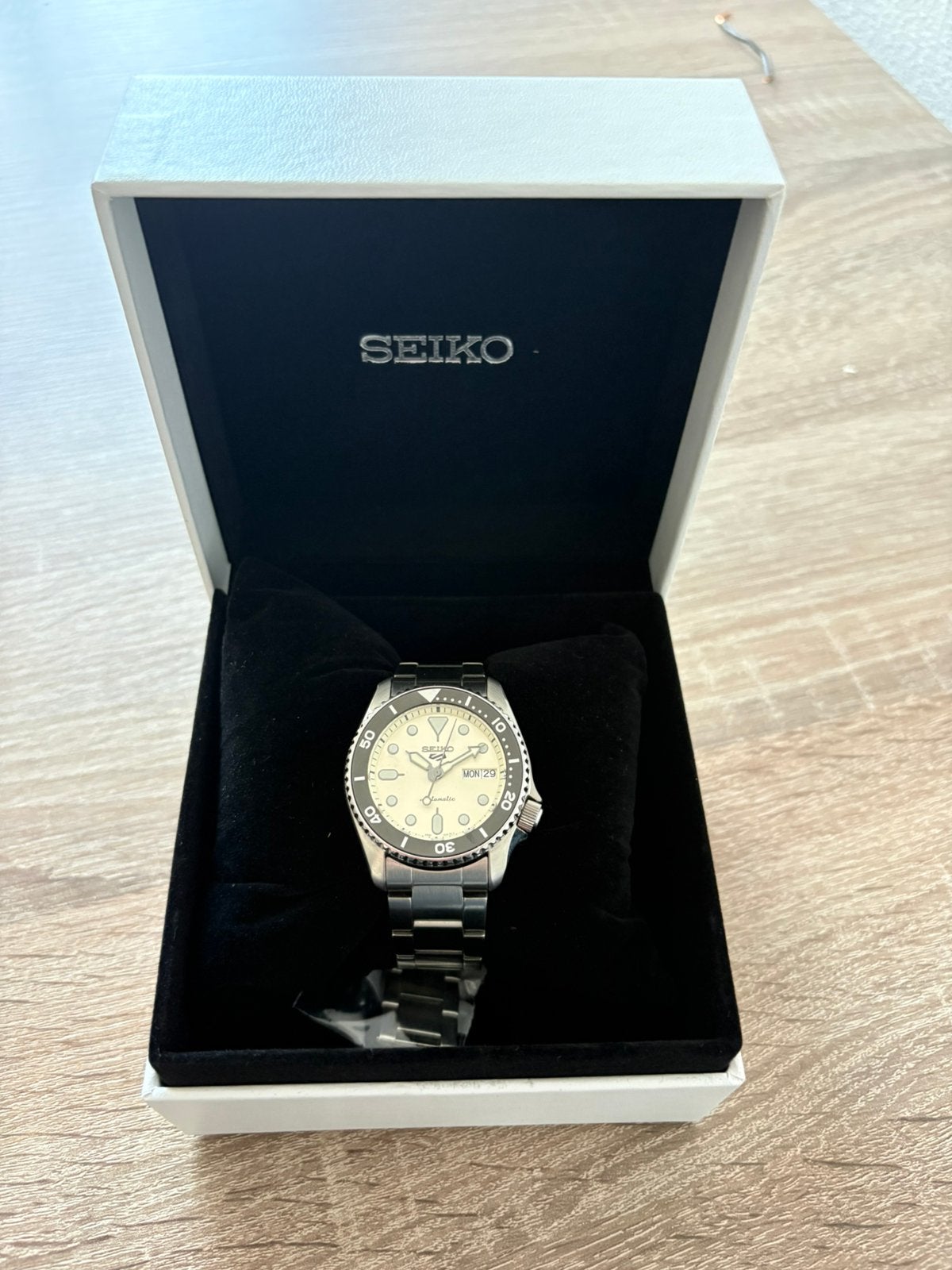 Seiko 5 sports automaat met garantie, Ophalen of Verzenden, Zo goed als nieuw, Staal, Seiko