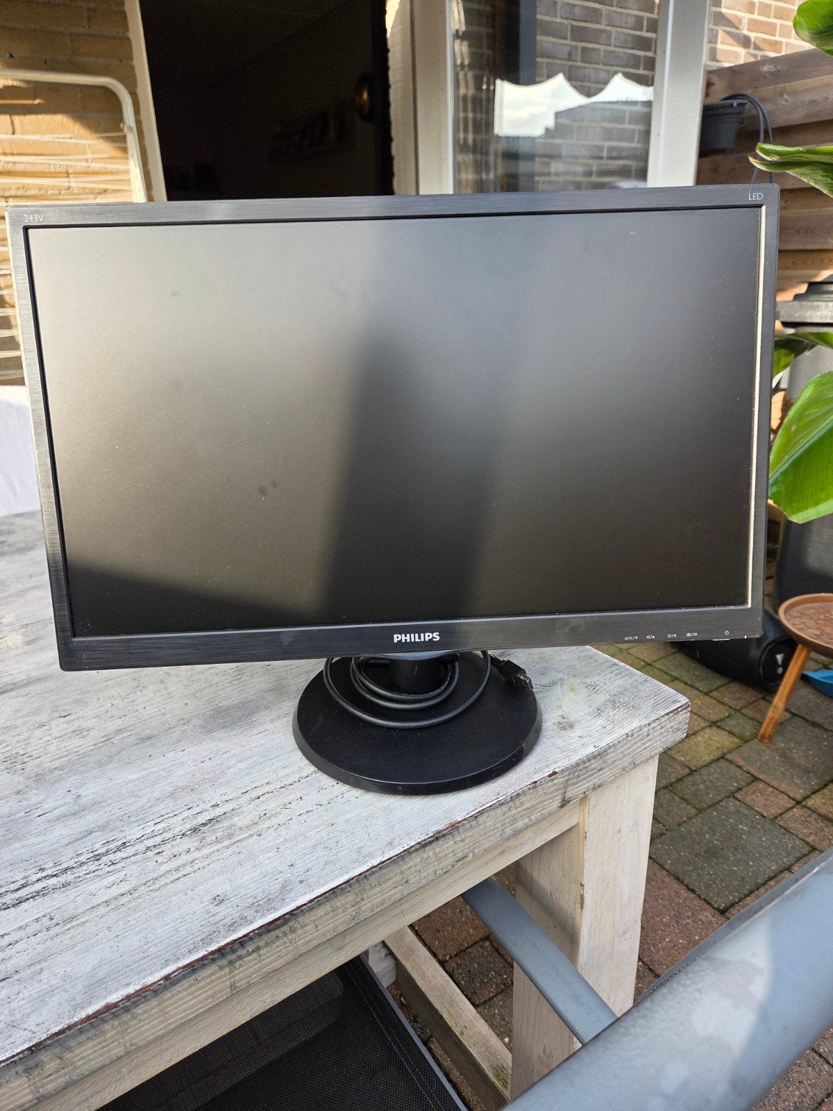 Philips 243V5L Monitor - Full HD LED Scherm, Computers en Software, Full HD, Ophalen of Verzenden, Zo goed als nieuw, 60 Hz of minder