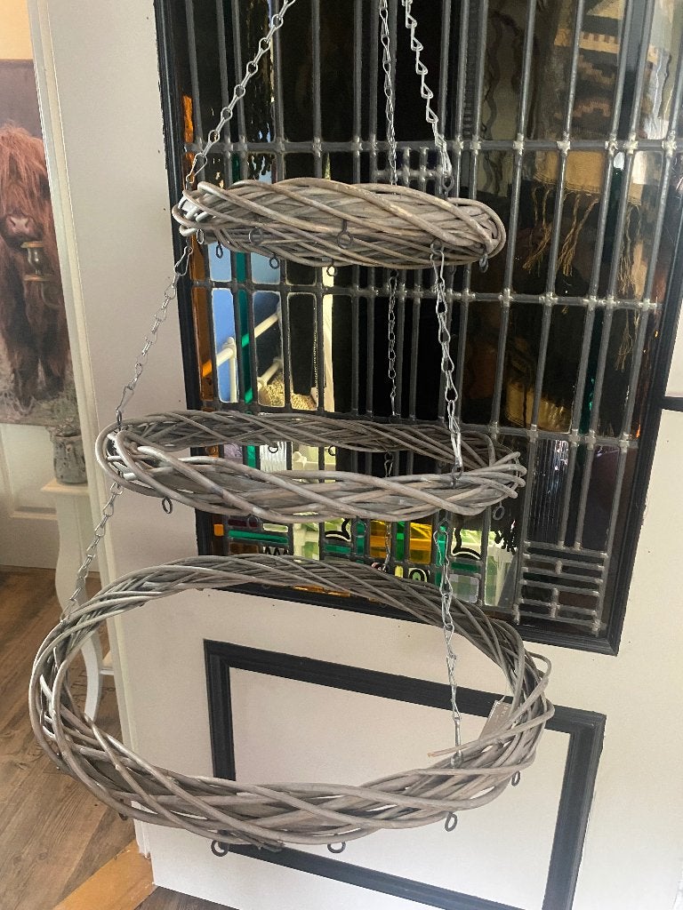 Nieuwe rotan kerst etage hanger, Ophalen of Verzenden, Nieuw