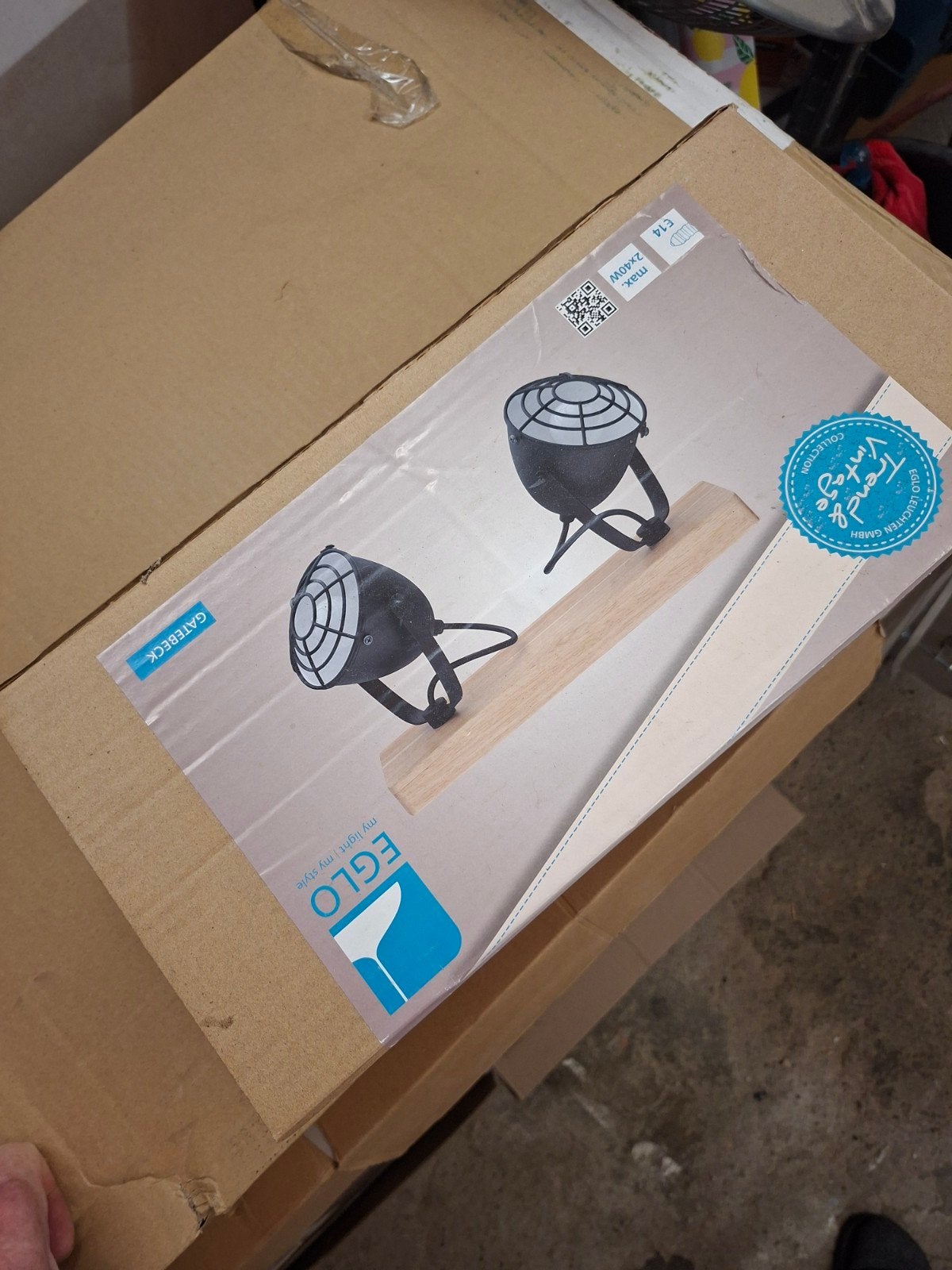 Eglo gateback lamp nieuw in doos, Ophalen of Verzenden, Nieuw
