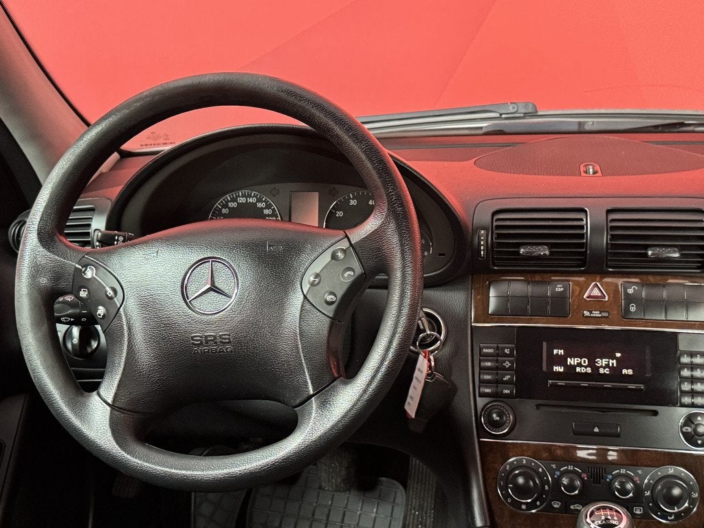 Mercedes-Benz C-Klasse Combi 180 K. Classic | Airco | Cruise, Auto's, Gebruikt, Zwart, 1435 kg, 1796 cc