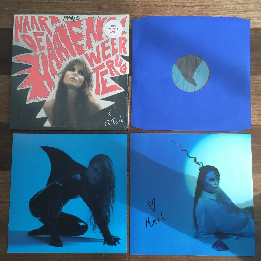 Vinyl LP MEROL Naar De Haaien Weer Terug GESIGNEERD ROOD, LP, Limited edition, Ophalen of Verzenden, Pop