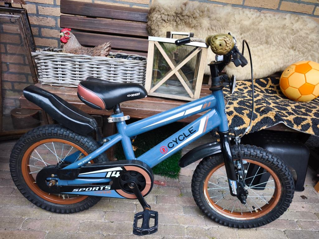 2Cycle Sports Kinderfiets 14 inch - is Grijs!!!, Ophalen, Gebruikt, Minder dan 16 inch