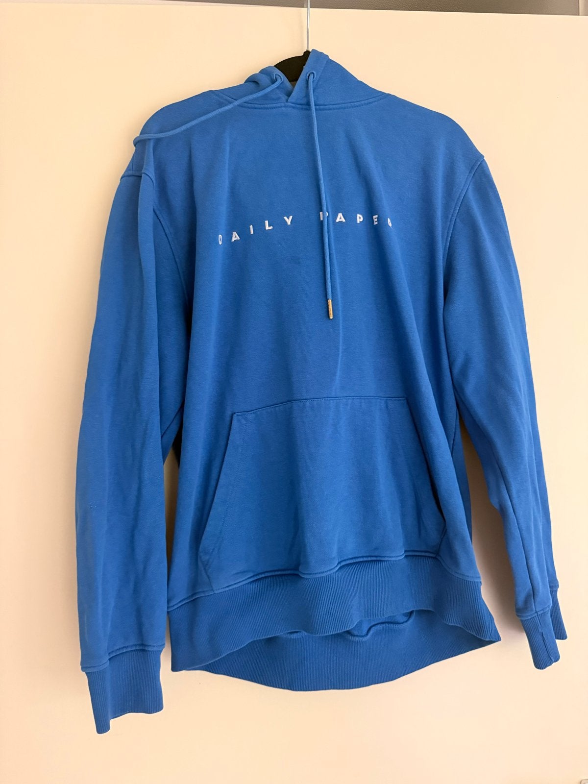 Daily Paper Hoodie - Blauw - Maat L, Ophalen, Gedragen, Maat 52/54 (L), Blauw