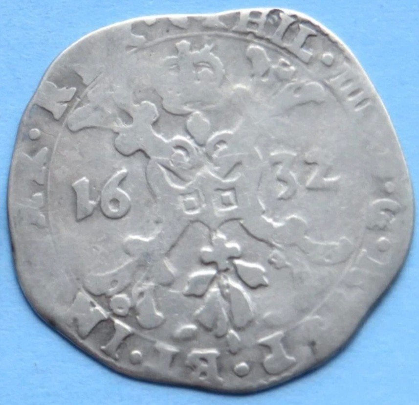 Bodemvondst zilveren munt 1/4 patagon 1632, Verzenden, Vóór koninkrijk, Overige waardes