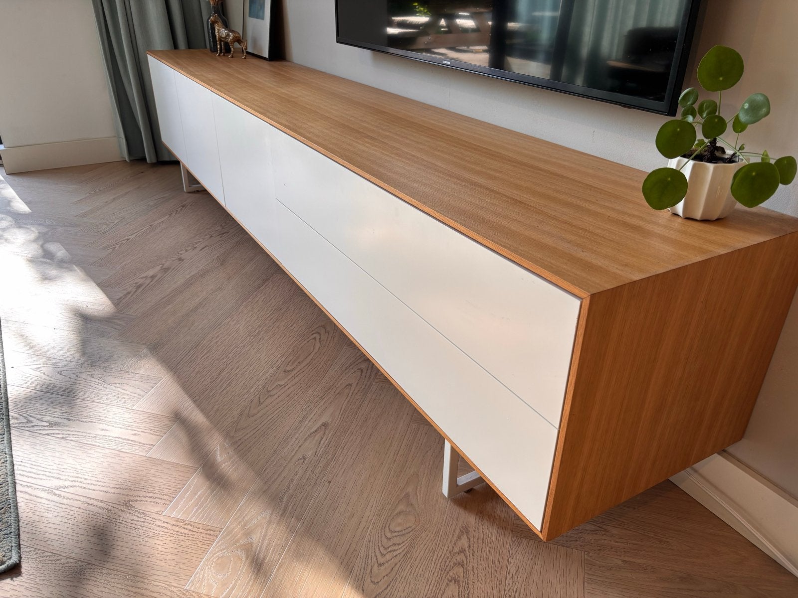 Pastoe wandkast dressoir 264x45x57 cm, Huis en Inrichting, Ophalen, Gebruikt, 200 cm of meer, Minder dan 100 cm
