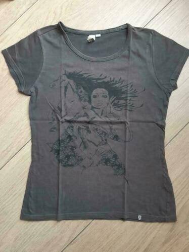 N81 Donkergrijs shirt Garcia maat M, Maat 38/40 (M), Ophalen of Verzenden, Zo goed als nieuw, Korte mouw