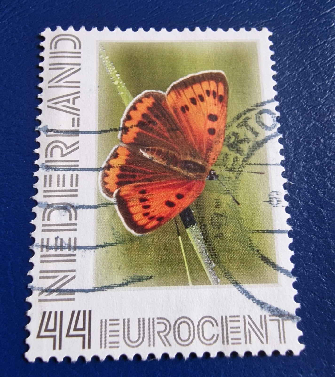 kv394 persoonlijke  postzegel 44 Eurocent met vlinder, Ophalen of Verzenden, Na 1940, Gestempeld
