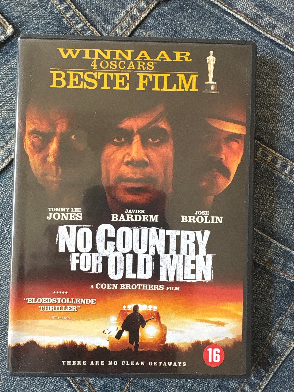 No Country for Old Men - DVD (Winnaar 4 Oscars), Vanaf 16 jaar, Nederlands, Actiethriller, Ophalen of Verzenden